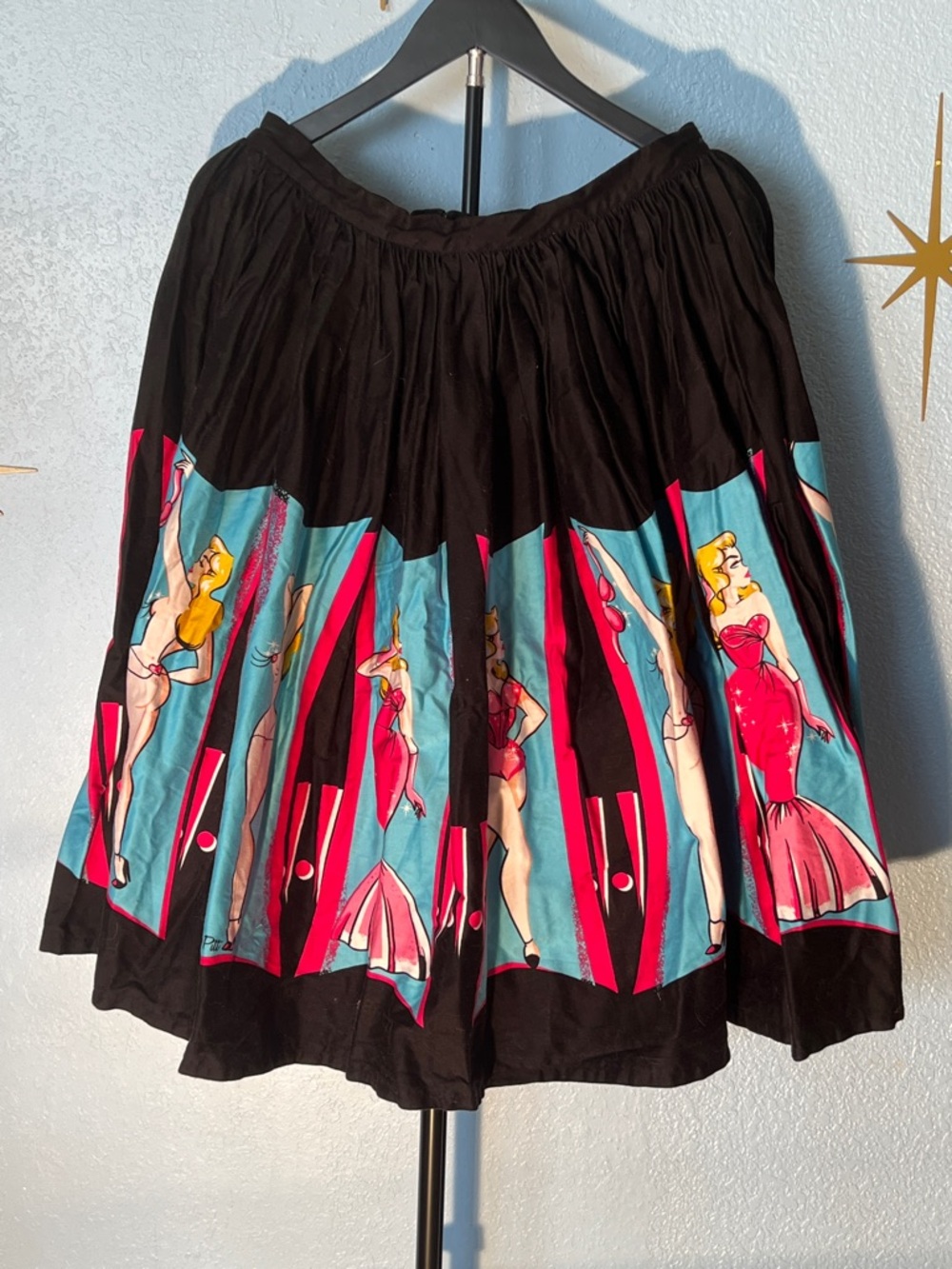 Micheline Pitt Burlesque Print Skirt